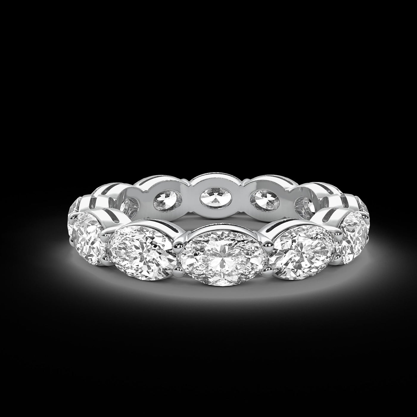 Platinum 4.00ctw Diamond Eternity Band