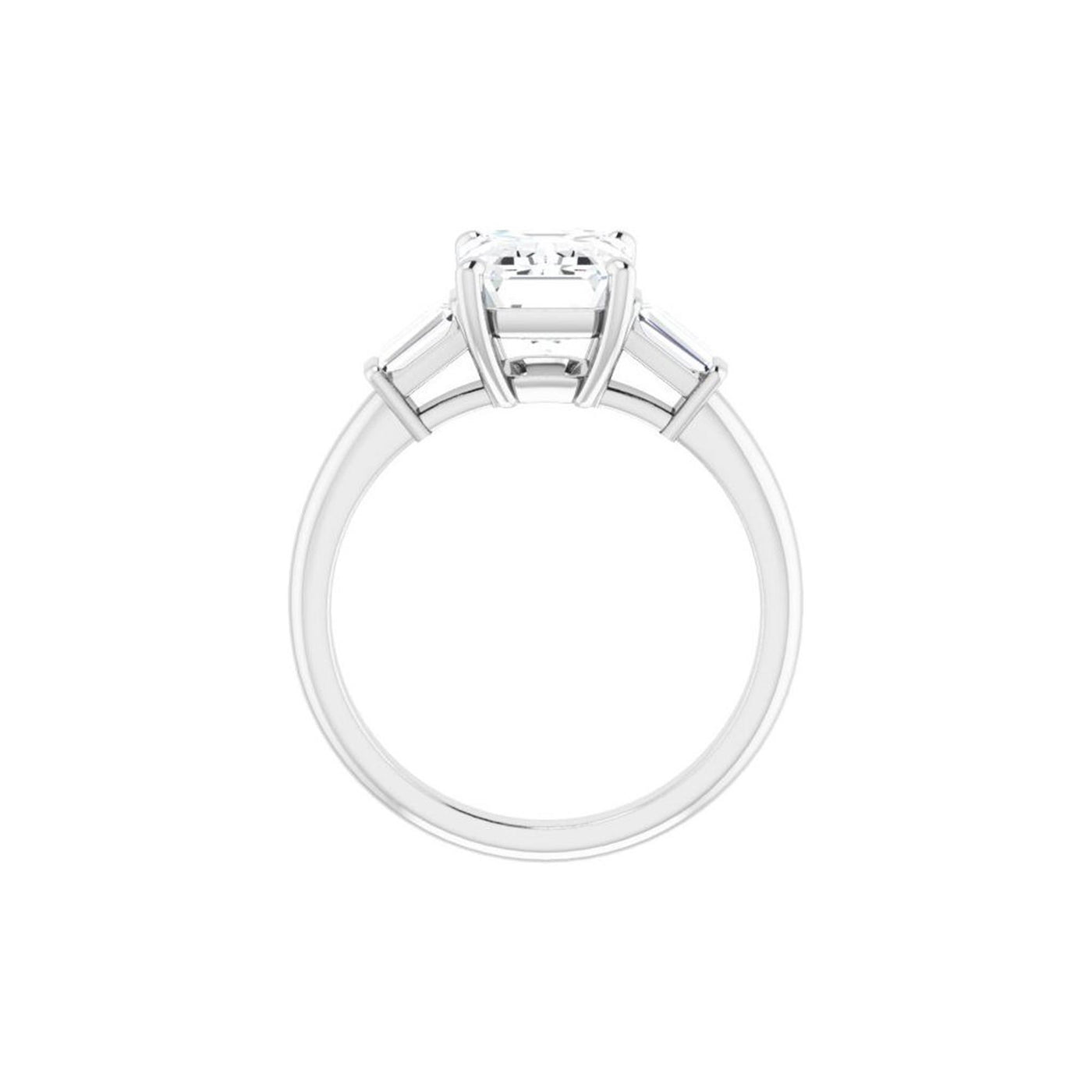 Ever & Ever 14K White Gold .25ctw 4 Prong Style Diamond Semi-Mount Engagement Ring