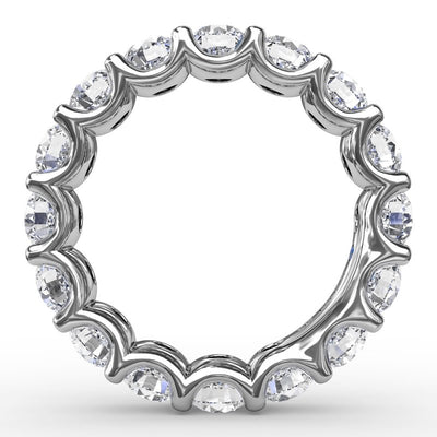 14K White Gold 3.60ctw Diamond Eternity Band 
Featuring a Polished Finish