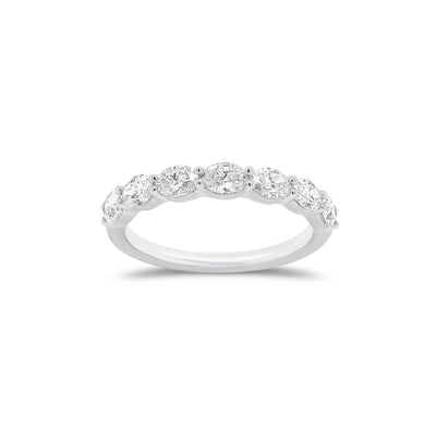 14K White Gold 1.10ctw Diamond Wedding Band