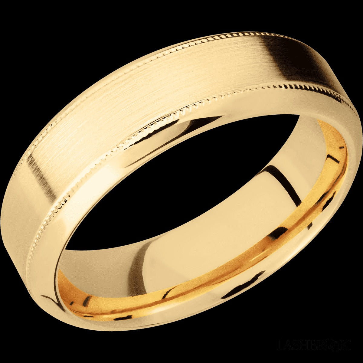 Lashbrook 14K Yellow Gold 7mm Flat Wedding Band