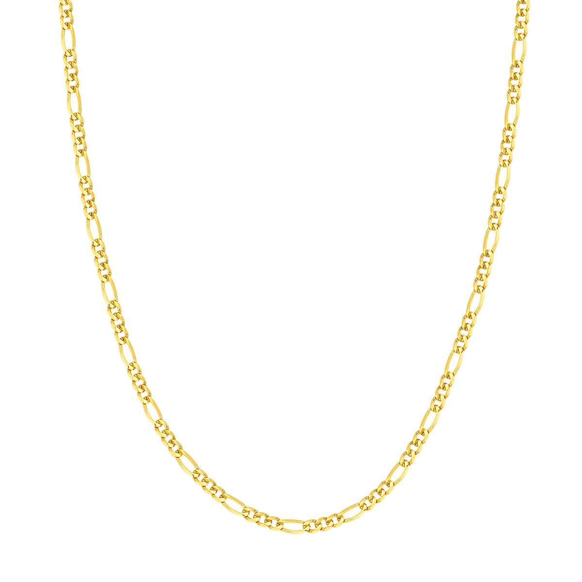 10K Yellow Gold 3.22mm 20" Figaro Chain