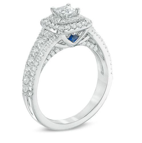 14K White Gold 1.00ctw 4 Prong Diamond Engagement Ring by Estate