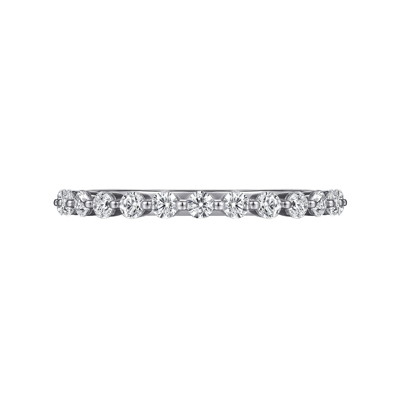 Gabriel 14K White Gold 0.50ctw Diamond Wedding Band