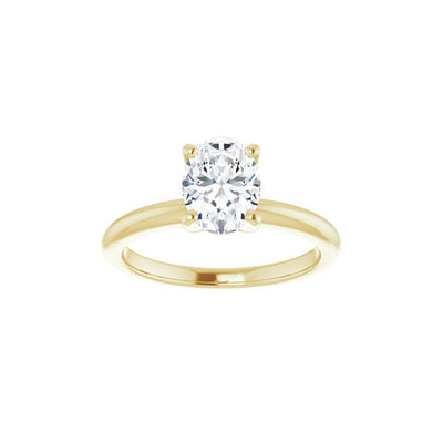 Ever & Ever 14K Rose Gold 4 Prong Style Diamond Solitaire Engagement Ring