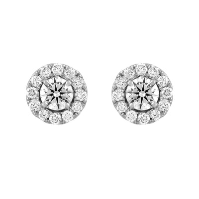Armadani 14K White Gold 1.00ctw Stud Style Lab Grown Diamond Earrings