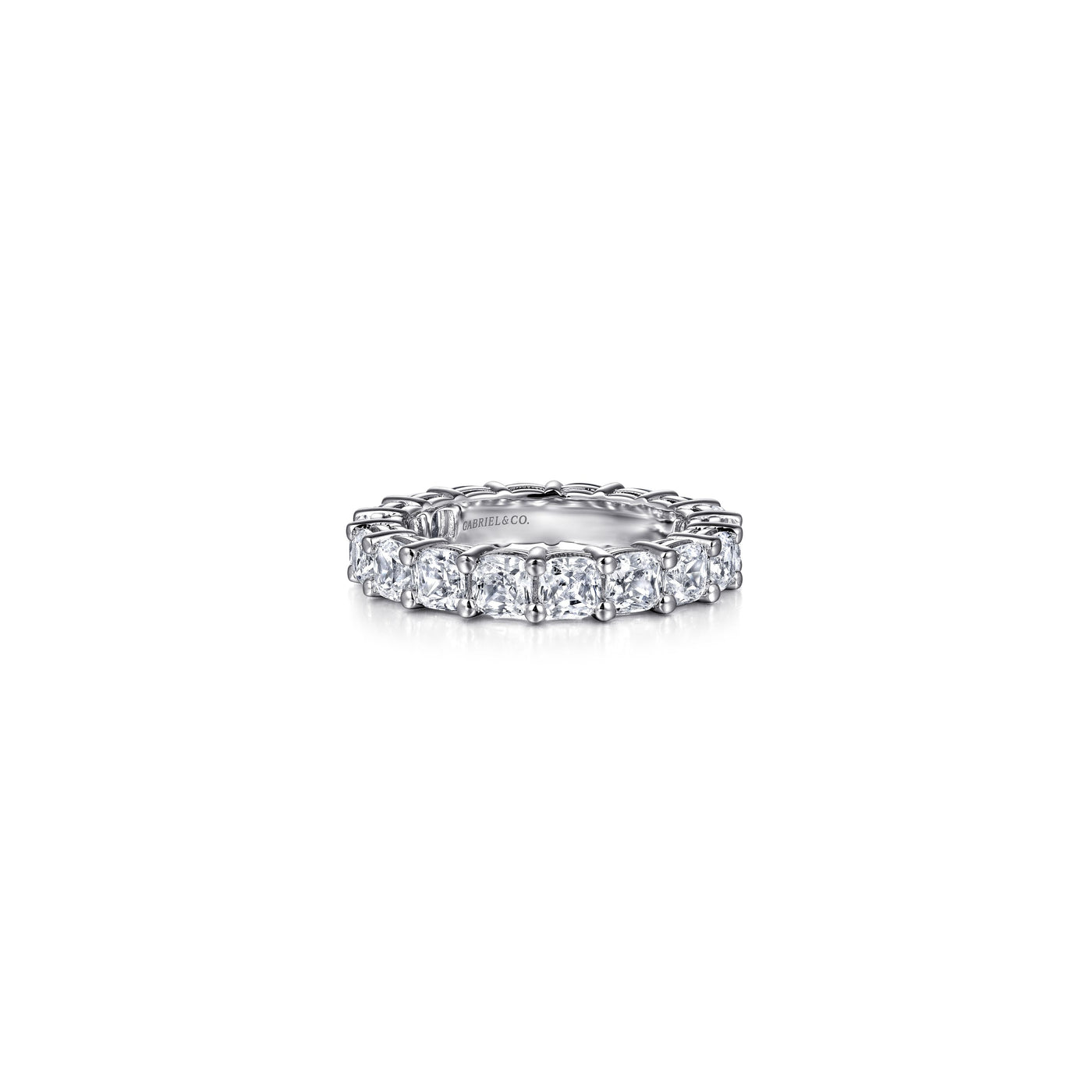 Gabriel 14K White Gold 4.50ctw Eternity Band Model