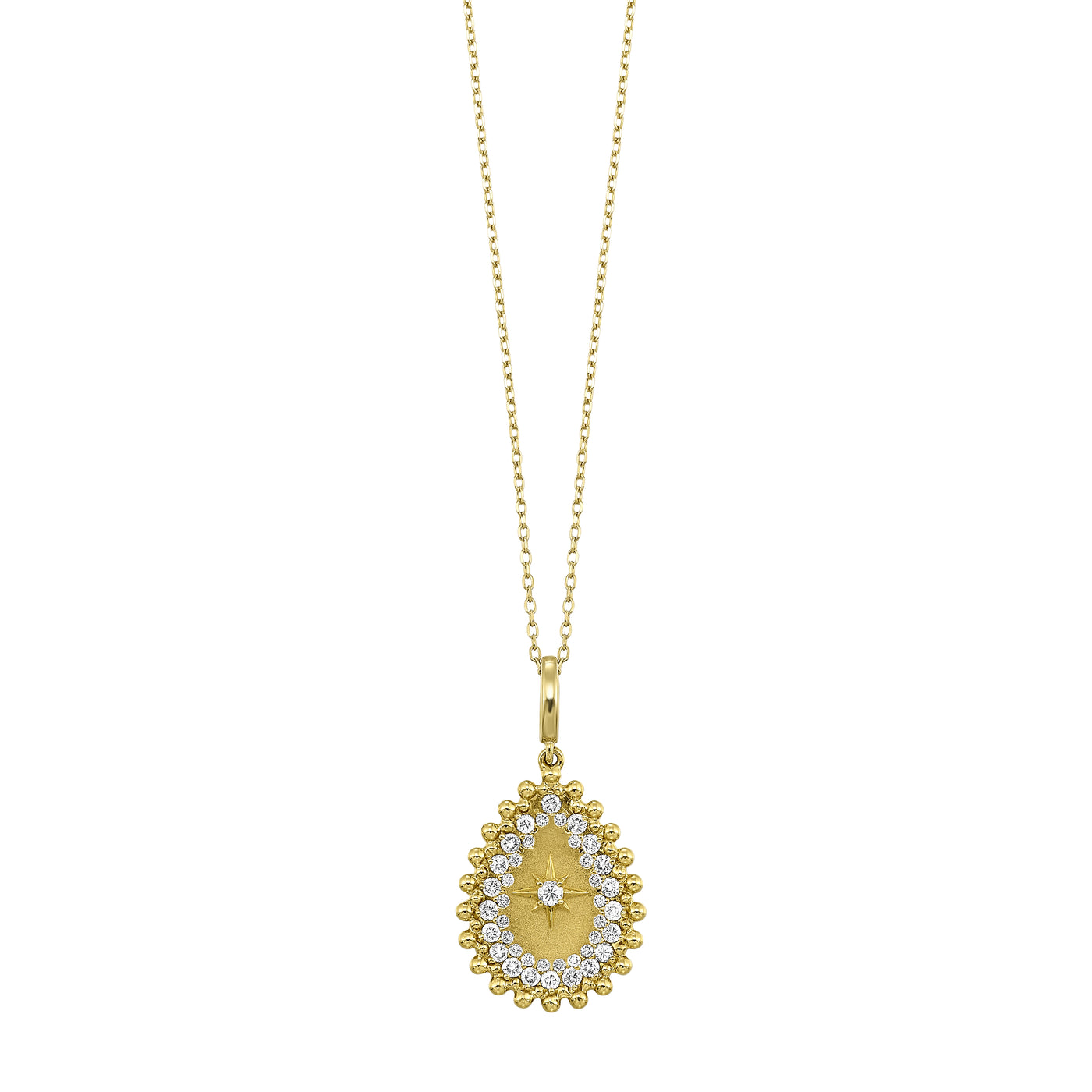 14K Yellow Gold .5ctw Fancy Style Pendant