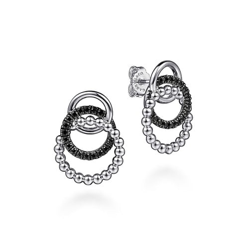 Gabriel Sterling Silver 0.73ctw Button Style Round Spinels Earrings