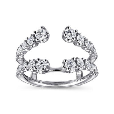 Gabriel 14K White Gold 0.85ctw Diamond Ring Guard