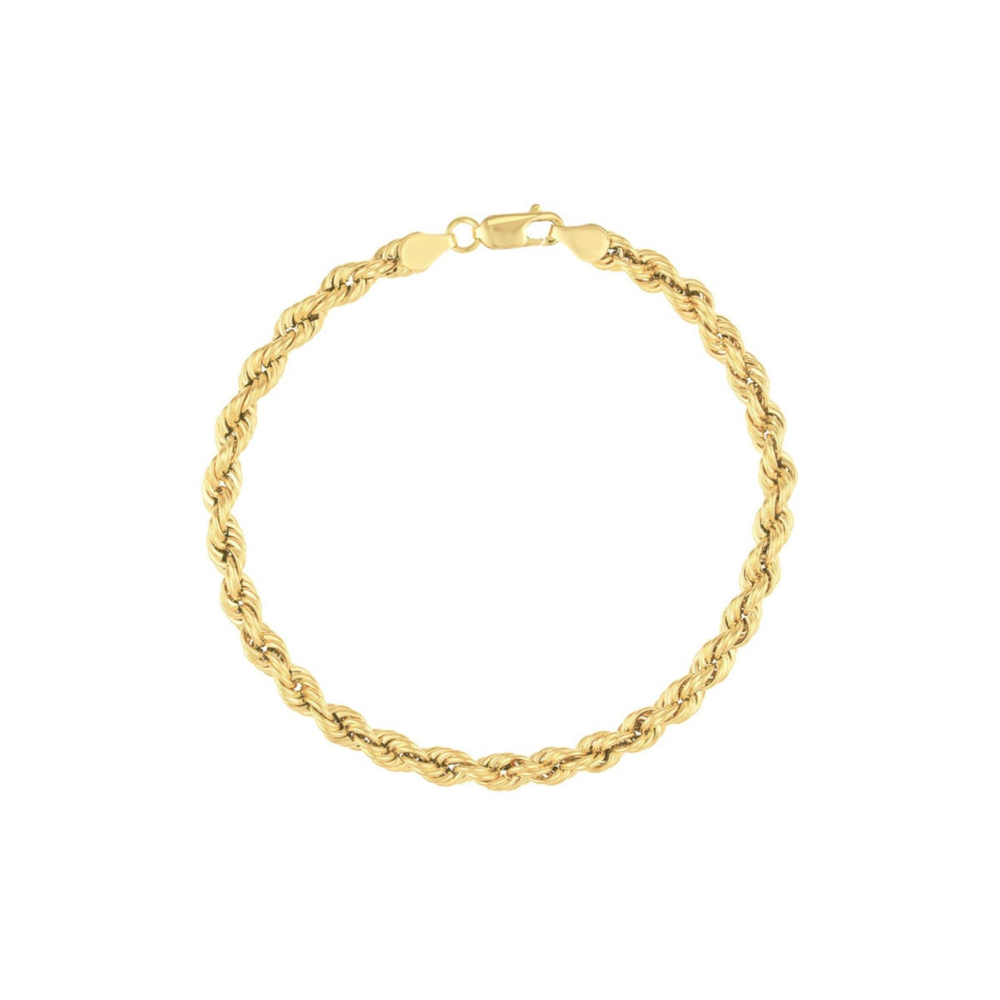 10K Yellow Gold 9" Solid Chain Rope