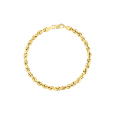 10K Yellow Gold 9" Solid Chain Rope