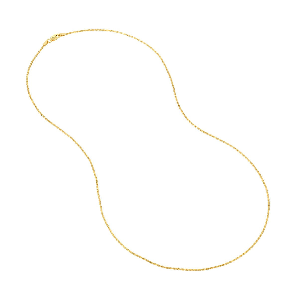 14K Yellow Gold 1.05mm 20" Rope Chain