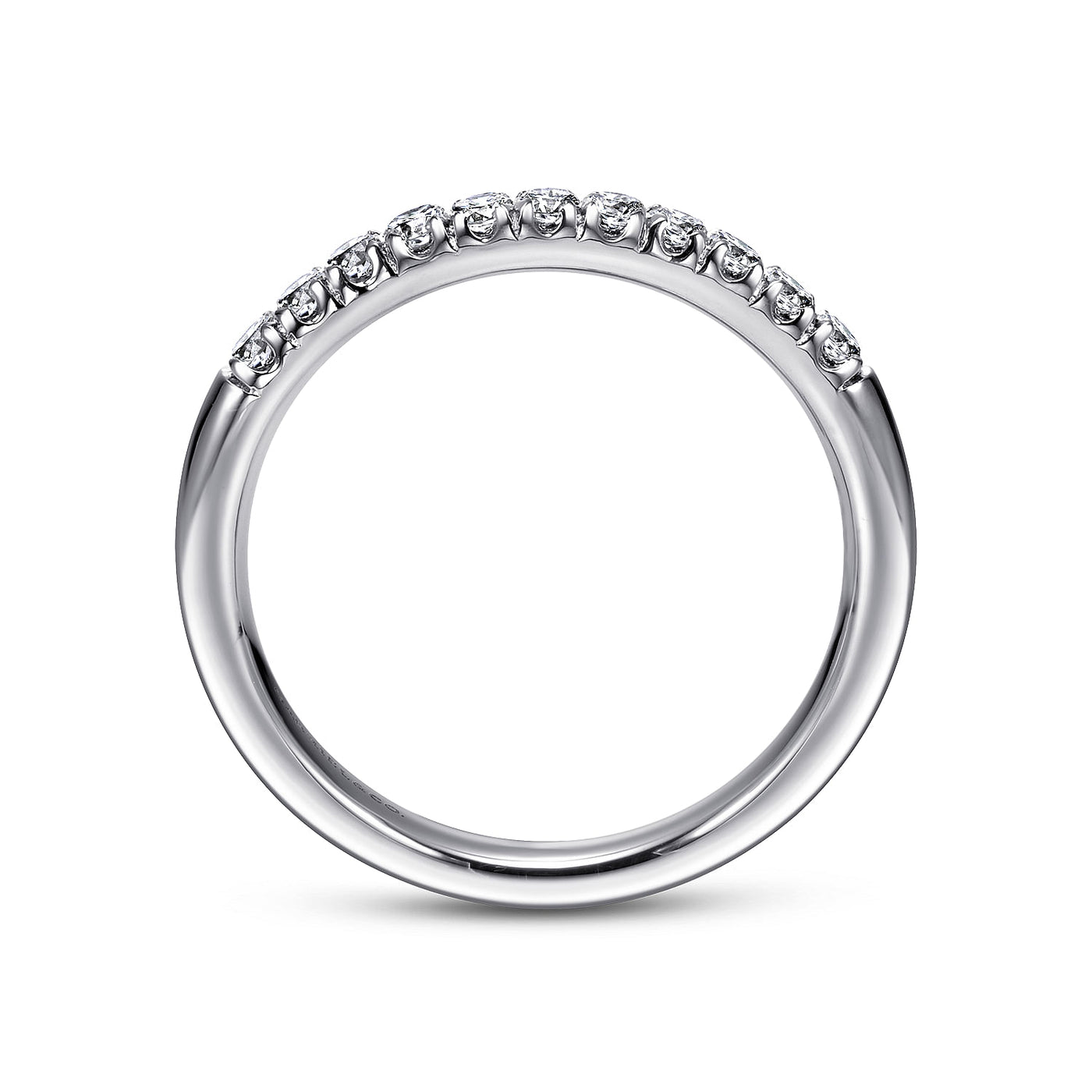Gabriel 14K White Gold 0.24ctw Stackable Diamond Band