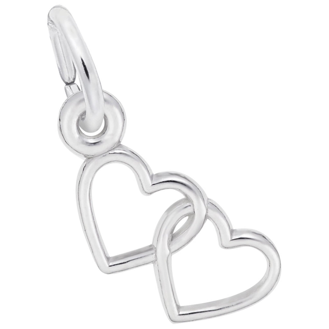 Sterling Silver Interlocking Hearts