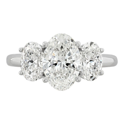 Armadani 14K White Gold 3.50ctw 4 Prong Lab Grown Diamond Engagement Ring