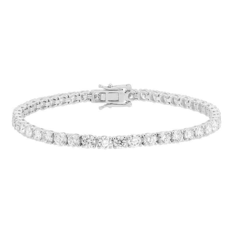 Armadani 14K White Gold Tennis Style Lab Grown Diamond Bracelet