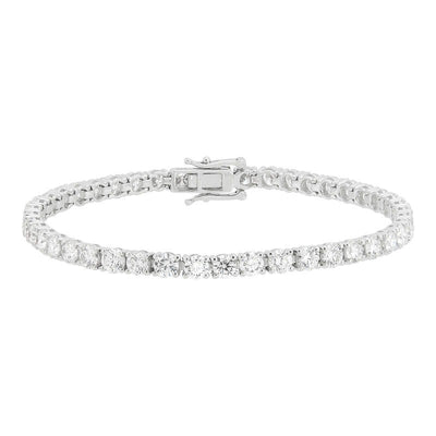 Armadani 14K White Gold Tennis Style Lab Grown Diamond Bracelet