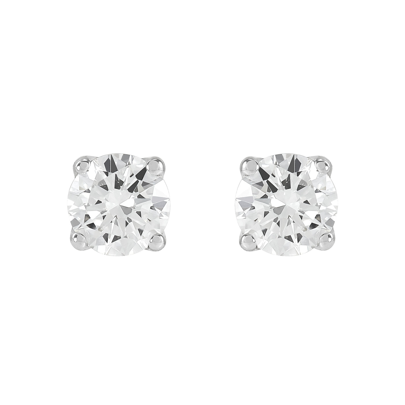 14K White Gold 0.5ctw Lab Grown Diamond Stud Earrings
