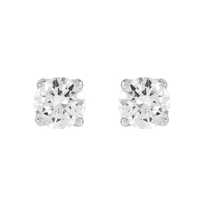 14K White Gold 0.5ctw Lab Grown Diamond Stud Earrings