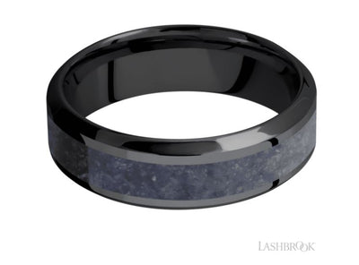 Lashbrook 7mm Black Zirconium Wedding Band