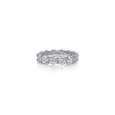 Gabriel 14K White Gold 6.30ctw Eternity Band Model